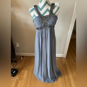 Gray prom dress